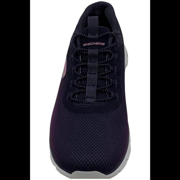 Skechers Track Ombre Vegan Washable Bungee Navy/Hot Pink - Medium - Picture 2 of 3
